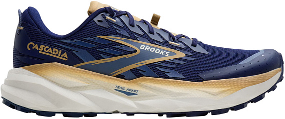 Кроссовки мужские Brooks Cascadia 19 Beacon Blue/Starfish/Coconut - Фото 1 большая