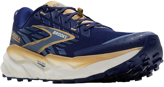 Кроссовки мужские Brooks Cascadia 19 Beacon Blue/Starfish/Coconut - Фото 2 большая