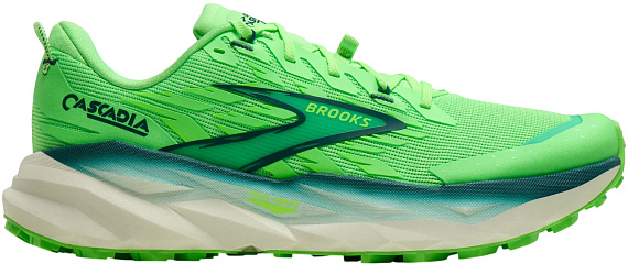 Кроссовки мужские Brooks Cascadia 19 Gecko/Atlantic Deep/Bluewash - Фото 1 большая
