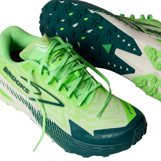 Кроссовки мужские Brooks Catamount 4 Green/Greengecko/Atlantic Deep - Фото 7 большая