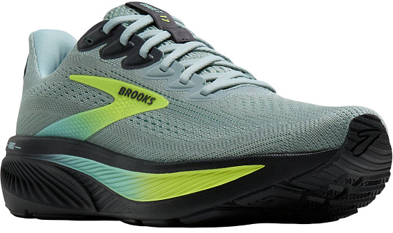 Кроссовки мужские Brooks Ghost 17 Gray Mist/Yucca/Nightlife - Фото 2 большая