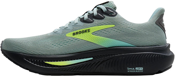 Кроссовки мужские Brooks Ghost 17 Gray Mist/Yucca/Nightlife - Фото 4 большая