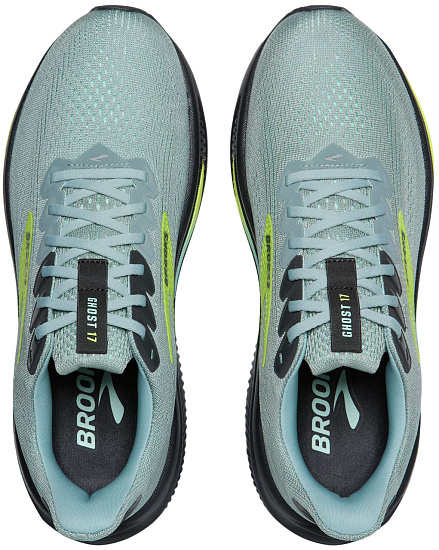 Кроссовки мужские Brooks Ghost 17 Gray Mist/Yucca/Nightlife - Фото 5 большая