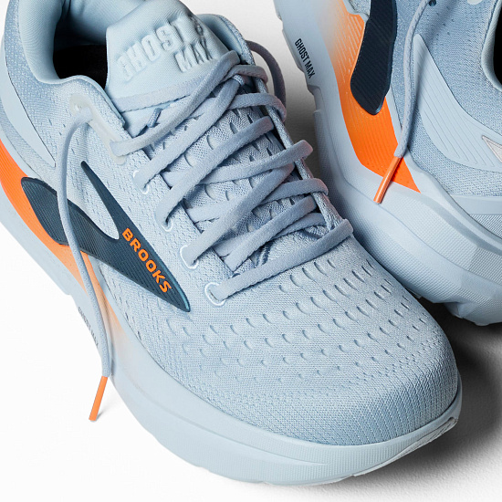 Кроссовки мужские Brooks Ghost Max 3 Skyway/Blue/Orange - Фото 7 большая