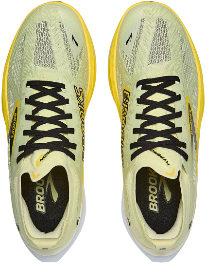 Кроссовки мужские Brooks Hyperion Max 3 Luminary/Cyber Yellow/Black - Фото 5 большая