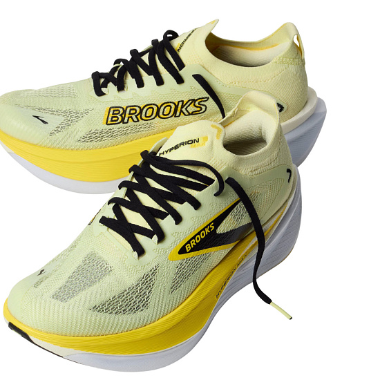 Кроссовки мужские Brooks Hyperion Max 3 Luminary/Cyber Yellow/Black - Фото 7 большая