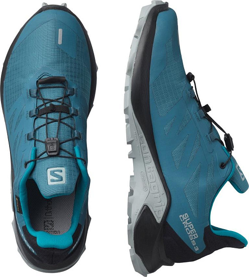 Кроссовки мужские Salomon Supercross 3 Gtx Mallard Blue/ - Фото 5 большая