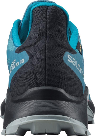 Кроссовки мужские Salomon Supercross 3 Gtx Mallard Blue/ - Фото 7 большая