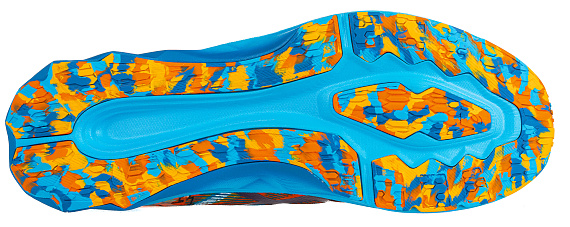 Кроссовки мужские ASICS Novablast Digital Aqua/Marigold Orange - Фото 2 большая