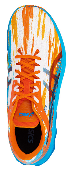 Кроссовки мужские ASICS Novablast Digital Aqua/Marigold Orange - Фото 4 большая