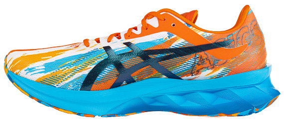Кроссовки мужские ASICS Novablast Digital Aqua/Marigold Orange - Фото 5 большая