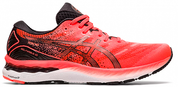 Кроссовки мужские ASICS Gel-Nimbus 23 Tokyo Sunrise Red/Black - Фото 1 большая