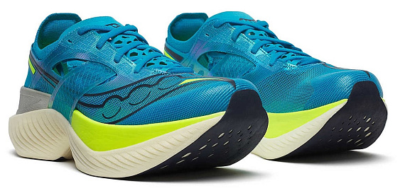 Кроссовки мужские Saucony Endorphin Elite Viziblue/Citron - Фото 3 большая