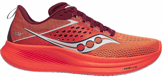 Кроссовки мужские Saucony Ride 17 Pepper/Currant - Фото 1 большая