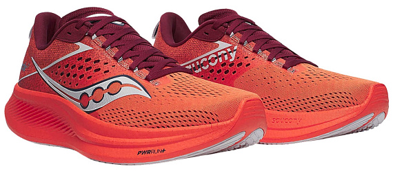 Кроссовки мужские Saucony Ride 17 Pepper/Currant - Фото 3 большая