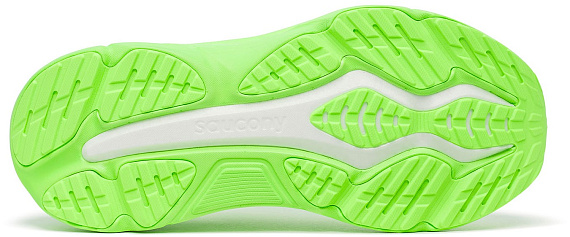 Кроссовки мужские Saucony Hurricane 25 Slime/Silver - Фото 2 большая