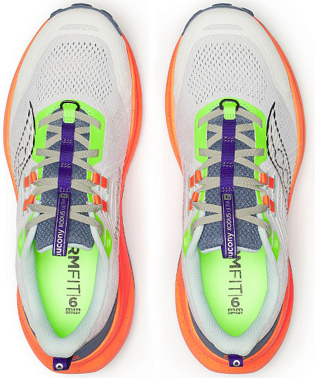 Кроссовки мужские Saucony Xodus Ultra 4 White/Tumeric - Фото 4 большая