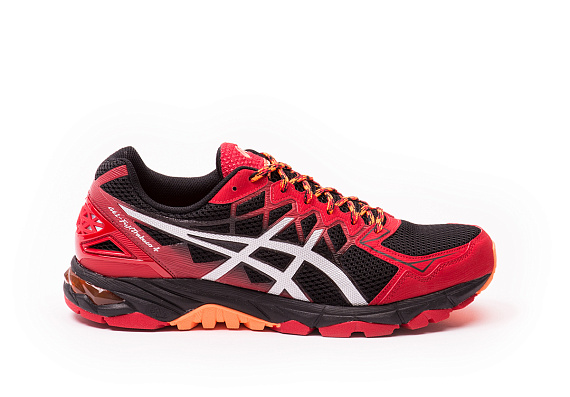 Кроссовки мужские ASICS GEL-FujiTrabuco 4 красный/серебристый/черный - Фото 7 большая