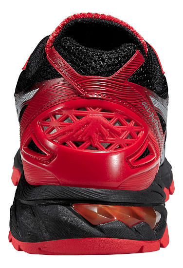 Кроссовки мужские ASICS GEL-FujiTrabuco 4 красный/серебристый/черный - Фото 2 большая