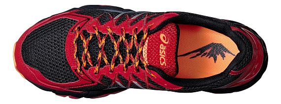 Кроссовки мужские ASICS GEL-FujiTrabuco 4 красный/серебристый/черный - Фото 5 большая