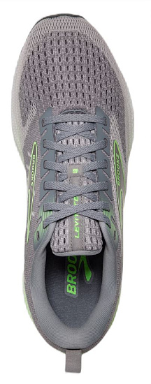 Кроссовки мужские Brooks Levitate 6 Primer Grey/Neon Green - Фото 5 большая