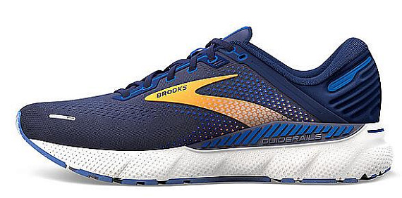 Кроссовки мужские Brooks Adrenaline GTS 22 Peacoat/Orange/White - Фото 2 большая
