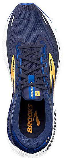 Кроссовки мужские Brooks Adrenaline GTS 22 Peacoat/Orange/White - Фото 3 большая