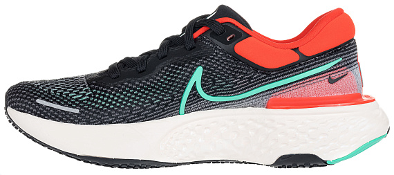 Кроссовки мужские Nike Zoomx Invincible Run Flyknit Black/Chile Red/Green Glow - Фото 7 большая