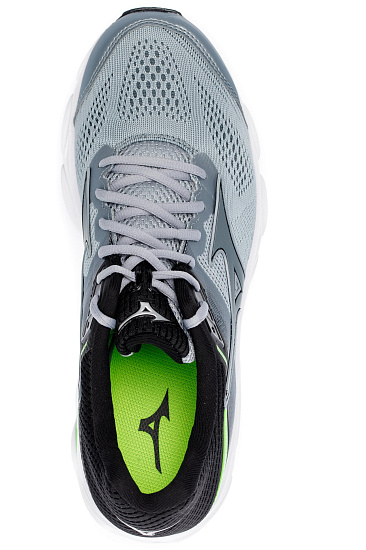 Кроссовки мужские Mizuno Wave Inspire 15 сер/сер/зел - Фото 3 большая