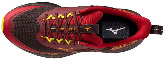 Кроссовки мужские Mizuno Wave Rider Tt 2 Mole/RythmicRed/EveningPrimros - Фото 4 большая