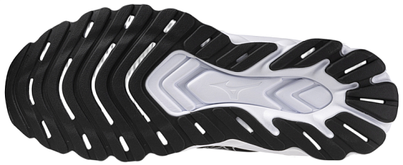 Кроссовки мужские Mizuno Wave Skyrise 6 Black/White/Blue Pace - Фото 3 большая