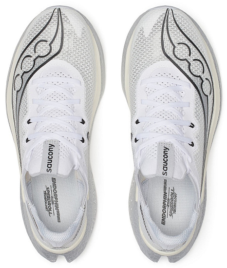 Кроссовки мужские Saucony Endorphin Pro 5 White/Black - Фото 5 большая
