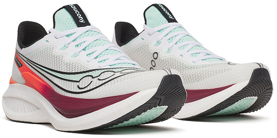 Кроссовки мужские Saucony Endorphin Pro 5 White/Crimson - Фото 4 большая