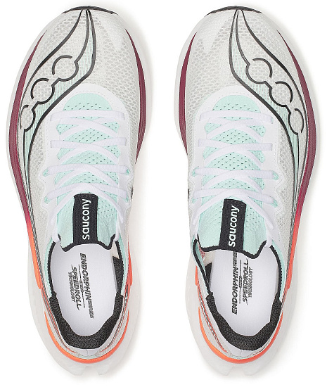 Кроссовки мужские Saucony Endorphin Pro 5 White/Crimson - Фото 5 большая