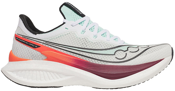 Кроссовки мужские Saucony Endorphin Pro 5 White/Crimson - Фото 1 большая