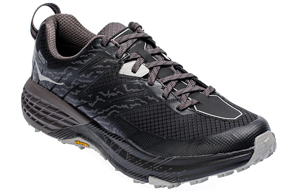 Кроссовки мужские Hoka Speedgoat 3 WP Black/Drizzle - Фото 4 большая