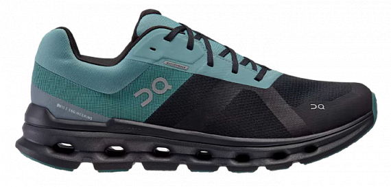 Кроссовки мужские On Cloudrunner Waterproof 1 Black/Tide - Фото 1 большая