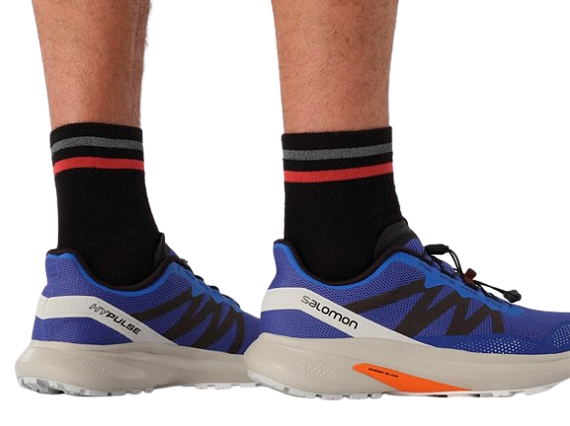 Кроссовки мужские Salomon Hypulse Dazzling Blue/Black/Vibran - Фото 7 большая