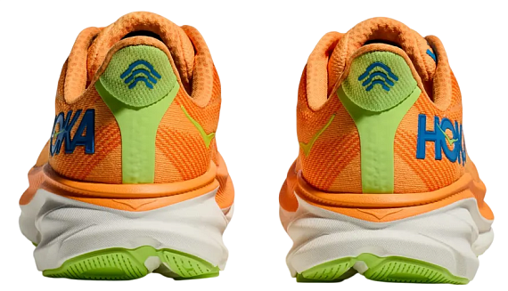 Кроссовки мужские Hoka Clifton 9 Solar Flare/Lettuce - Фото 5 большая