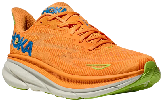 Кроссовки мужские Hoka Clifton 9 Solar Flare/Lettuce - Фото 6 большая