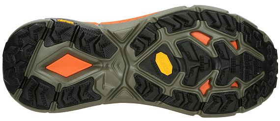 Кроссовки мужские Hoka Mafate Speed 4 Оранжевый/Золотистый - Фото 2 большая