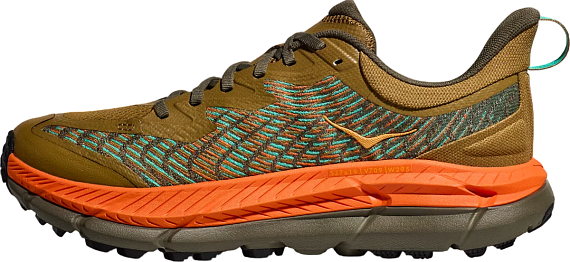 Кроссовки мужские Hoka Mafate Speed 4 Оранжевый/Золотистый - Фото 5 большая