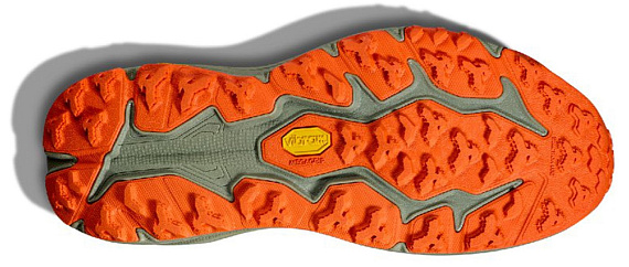 Кроссовки мужские Hoka Speedgoat 6 Оранжевый/Золотистый - Фото 2 большая