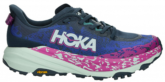 Кроссовки мужские Hoka Speedgoat 6 Синий/Розовый/Чёрный - Фото 1 большая