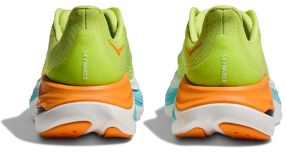 Кроссовки мужские Hoka Skyward X Лайм/Оранжевый/Голубой - Фото 5 большая