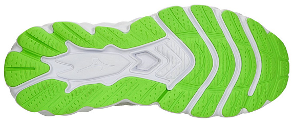 Кроссовки Mizuno Wave Sky 8 Nimbus Cloud/Black/Green Gecko - Фото 2 большая