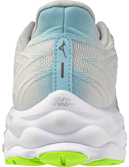 Кроссовки Mizuno Wave Sky 8 Nimbus Cloud/Black/Green Gecko - Фото 5 большая