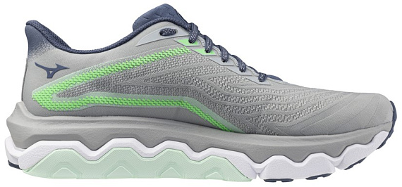 Кроссовки мужские Mizuno Wave Horizon 8 PearlBlue/VintageIndigo/NeoMin - Фото 3 большая