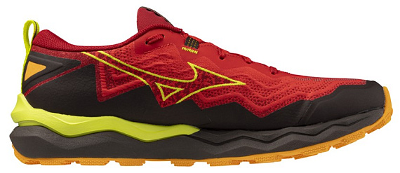 Кроссовки мужские Mizuno Wave Daichi 9 HighRiskRed/EvePrimrose/BMarig - Фото 3 большая