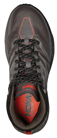 Кроссовки мужские Hoka Speedgoat Mid 2 GTX Anthracite/Dark Gull Grey - Фото 3 большая